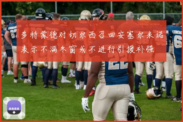 多特蒙德对切尔西召回安塞尔米诺表示不满冬窗或不进行引援补强